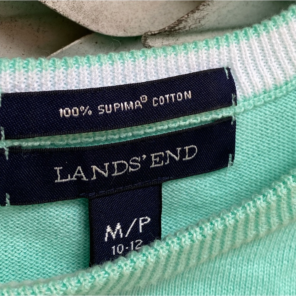 Lands’ end sweater lightweight size M 100% supima cotton